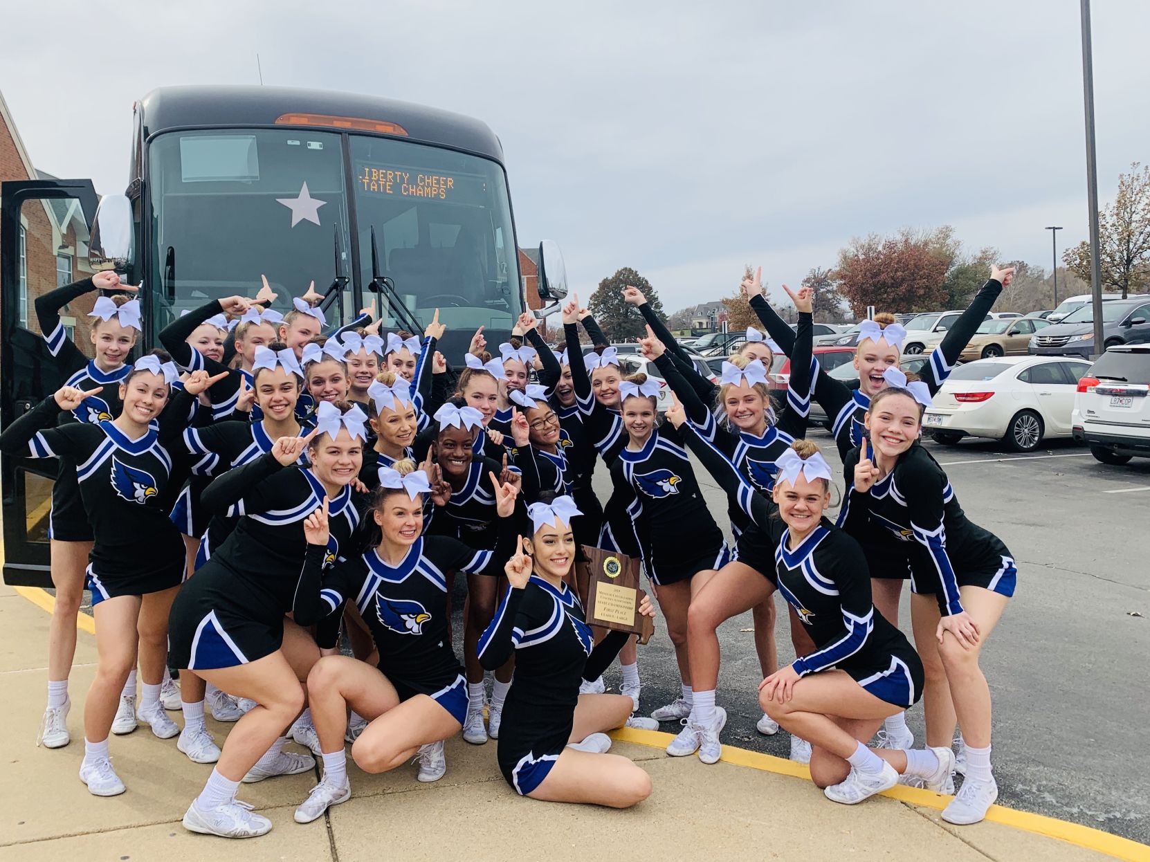 Liberty cheer squad takes top spot at state for another year, High School  Sports